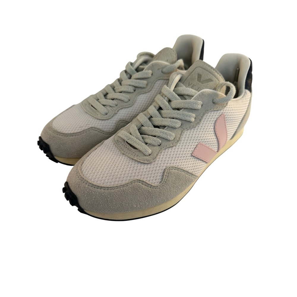 Veja Rio Branco Alveomesh‎ Women's White Grey Pink Good Suede Trainers Size 7
